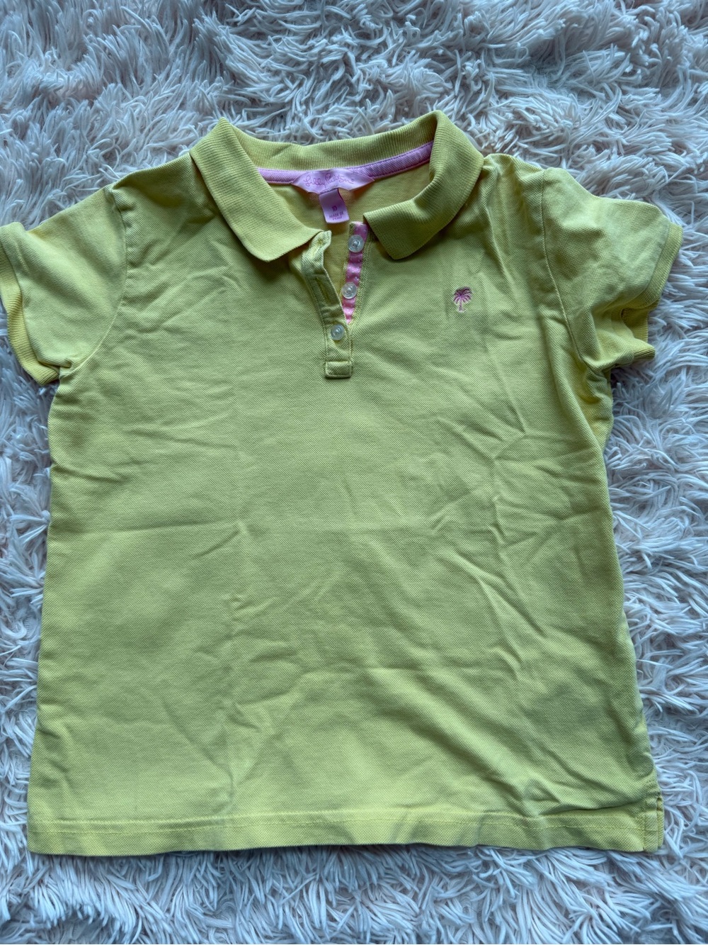 Lilly Pulitzer size 10 yellow girls polo shirt